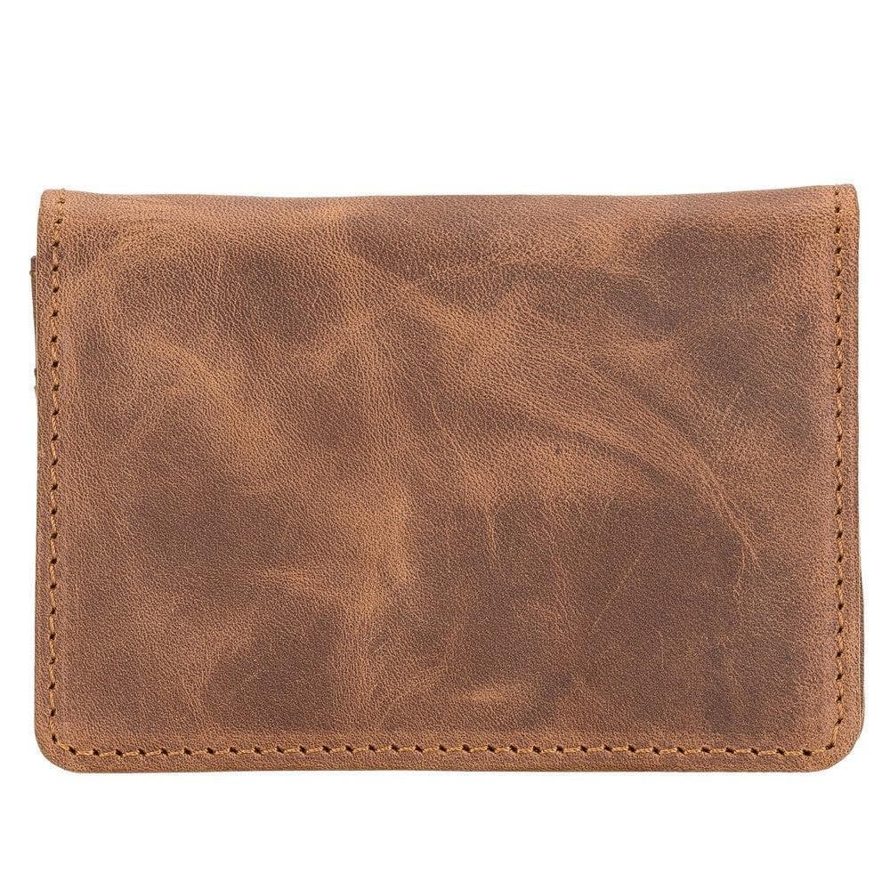 Toni Genuine Leather Card Holder Antic Brown Bouletta