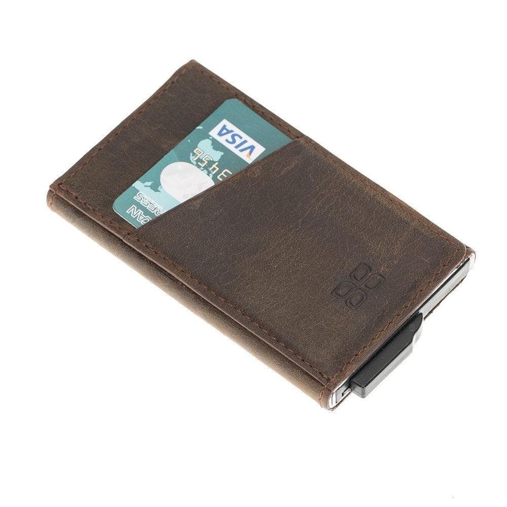 Torres Genuine Leather Mechanical Card Holder Bouletta