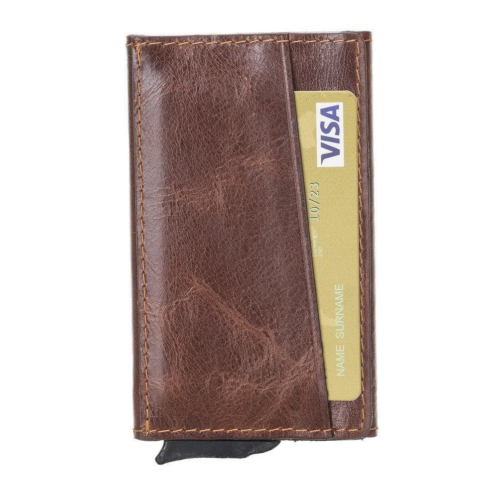 Torres Genuine Leather Mechanical Card Holder Bouletta