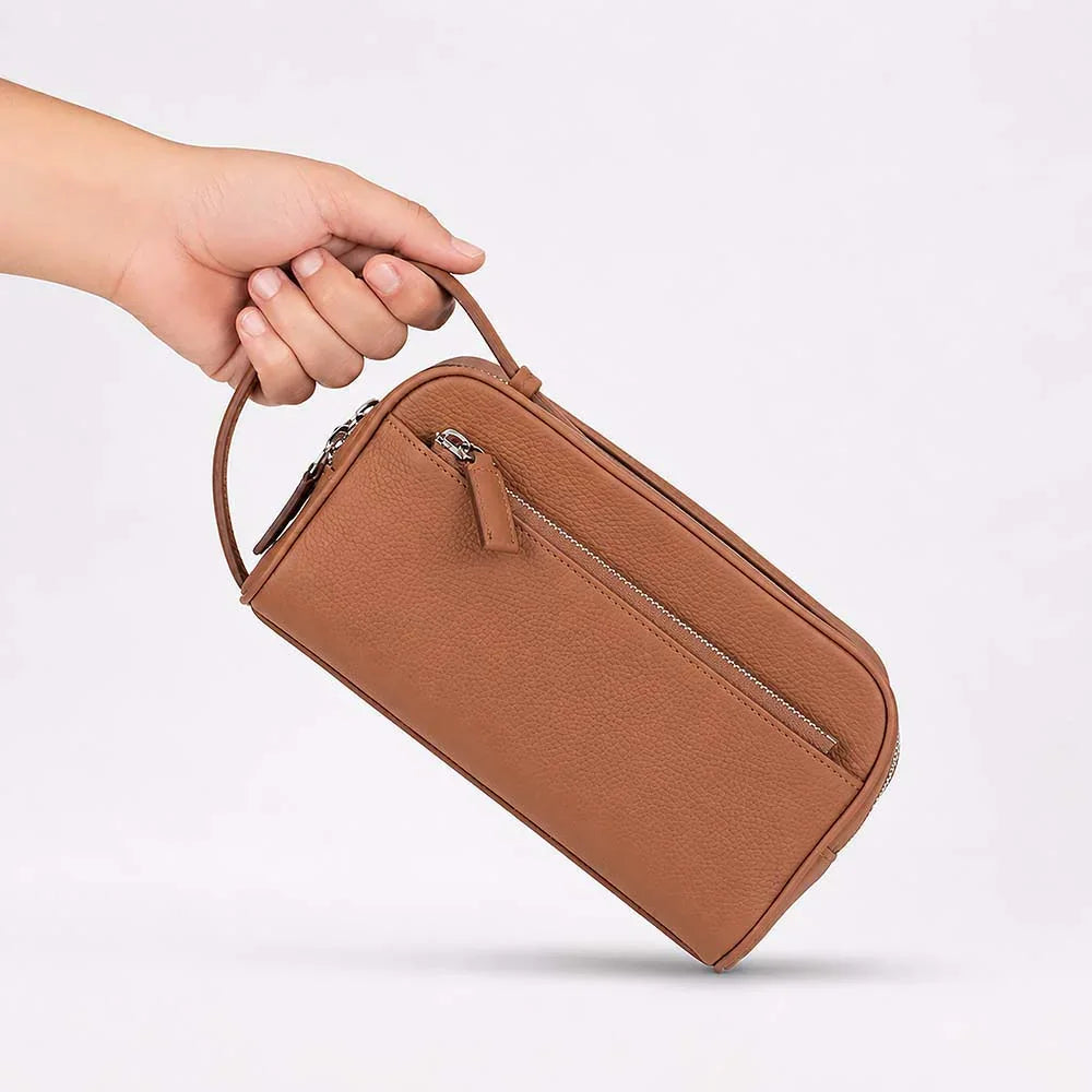 Travero Leather Dopp Kit Bouletta