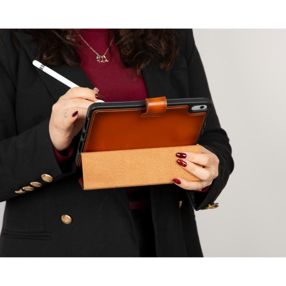 Trigon Leather iPad Mini (2024) Case Tan Bouletta