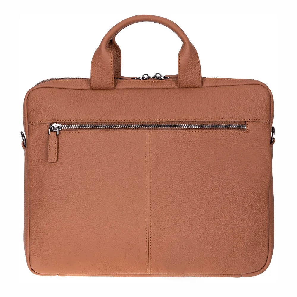 Truro Leather Business Briefcase / Laptop Case 14" with Suitcase Bouletta