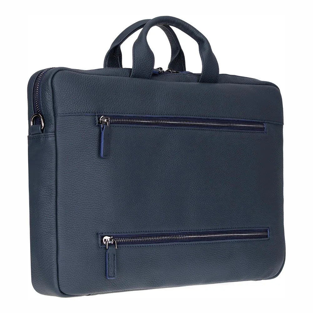Truro Leather Business Briefcase / Laptop Case 14" with Suitcase Bouletta