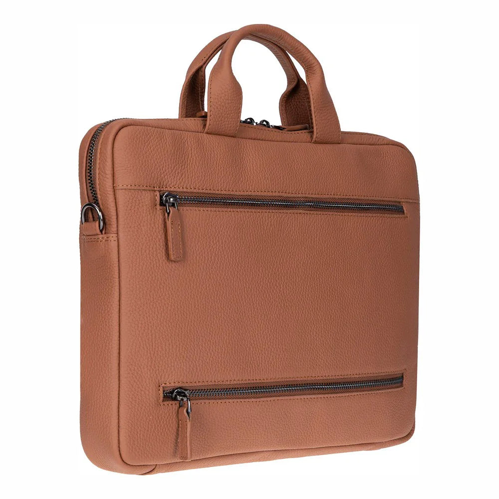 Truro Leather Business Briefcase / Laptop Case 14" with Suitcase Bouletta