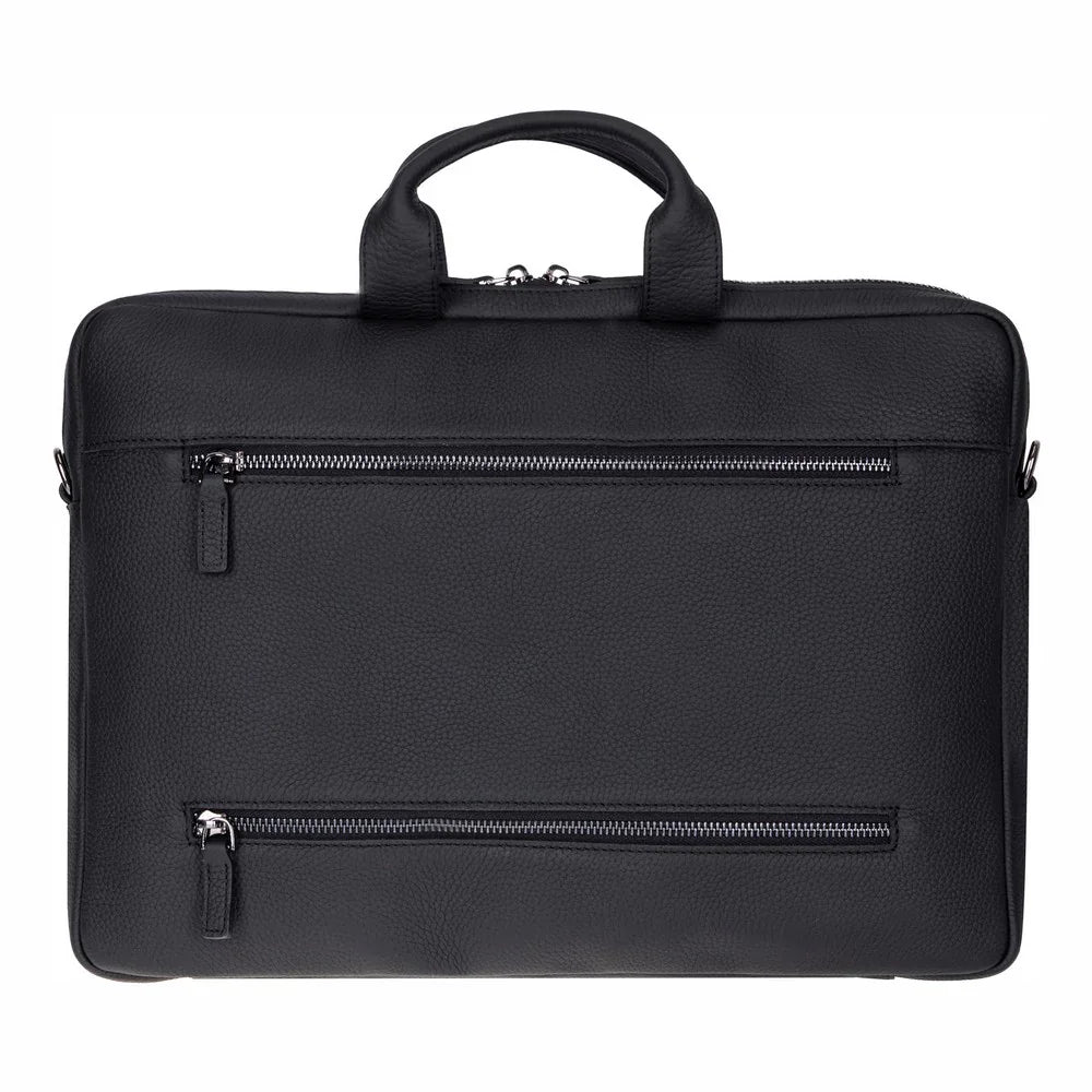 Truro Leather Business Briefcase / Laptop Case 14" with Suitcase Bouletta