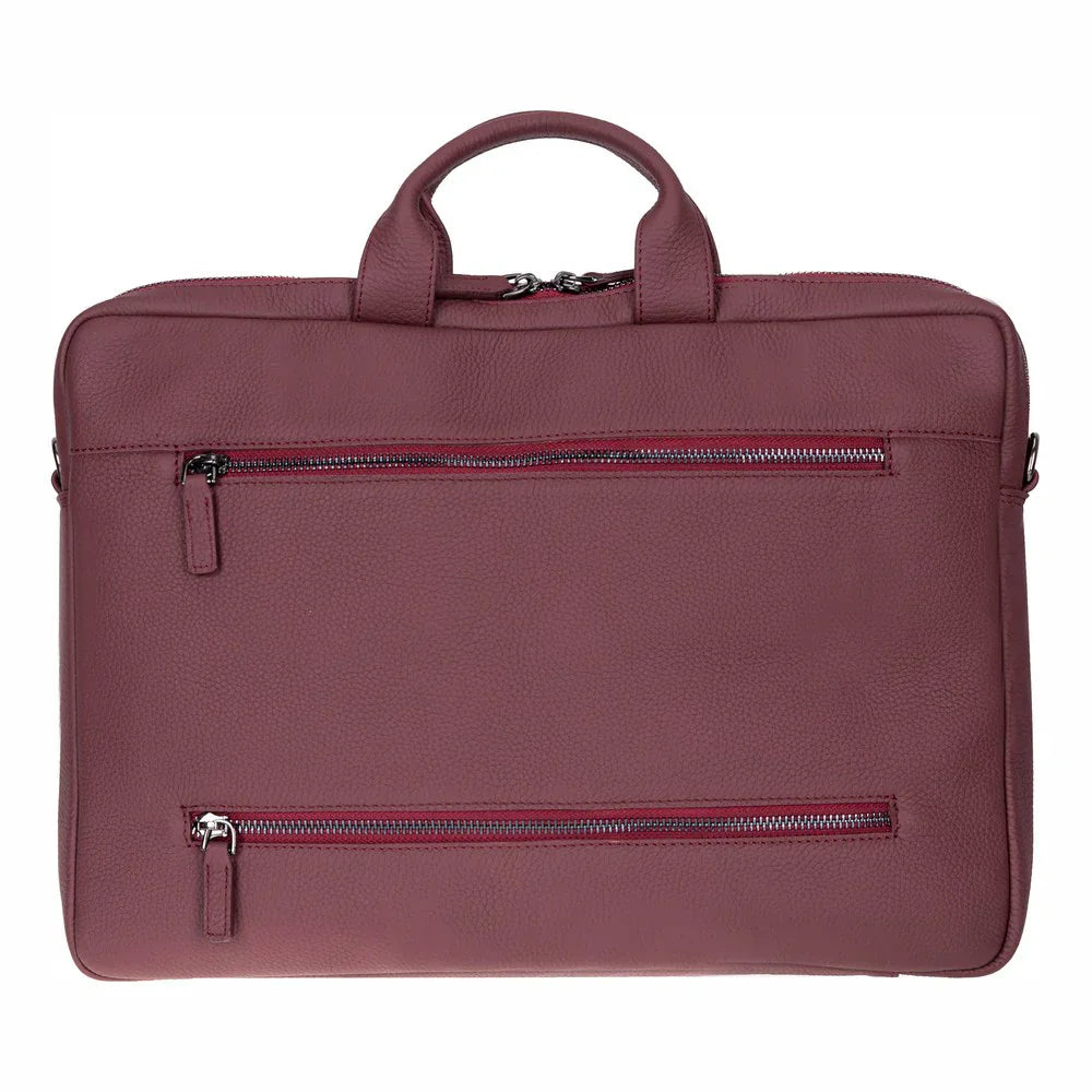 Truro Leather Business Briefcase / Laptop Case 16" with Suitcase Bouletta