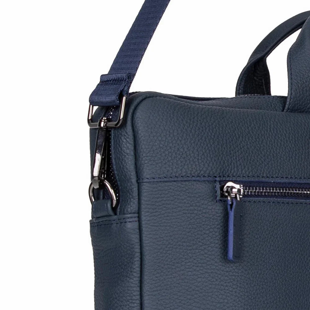 Truro Leather Business Briefcase / Laptop Case 16" with Suitcase Bouletta