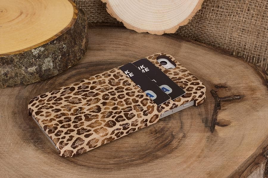 Ultimate Jacket CC iPhone 5/5S Genuine Leather Case / UJ CC LEOPARD NATURAL PLM