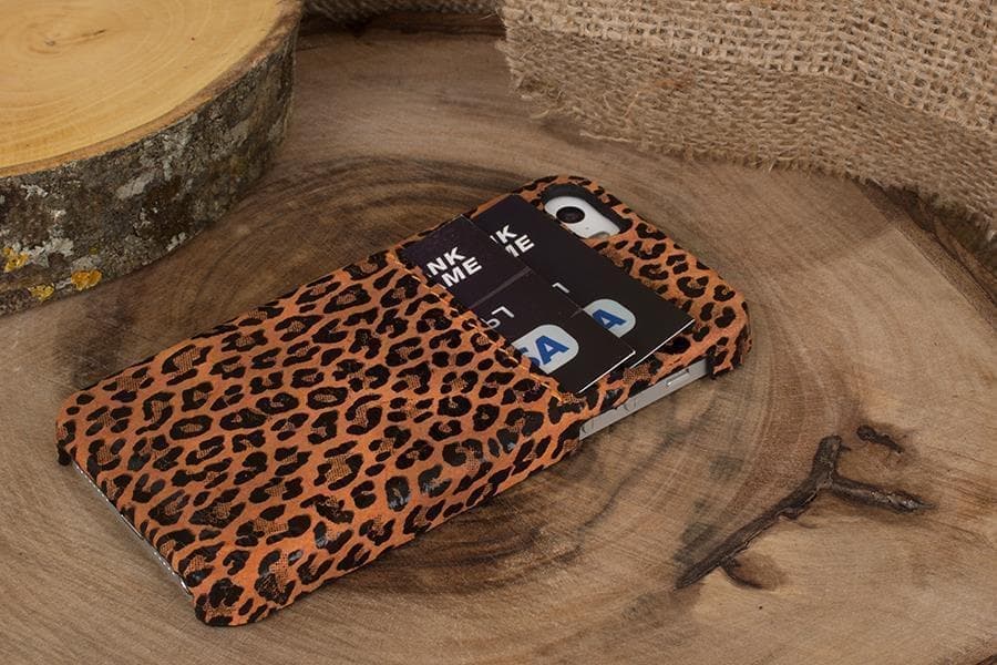 Ultimate Jacket CC iPhone 5/5S Genuine Leather Case / UJ CC LEOPARD BLAZE PLM