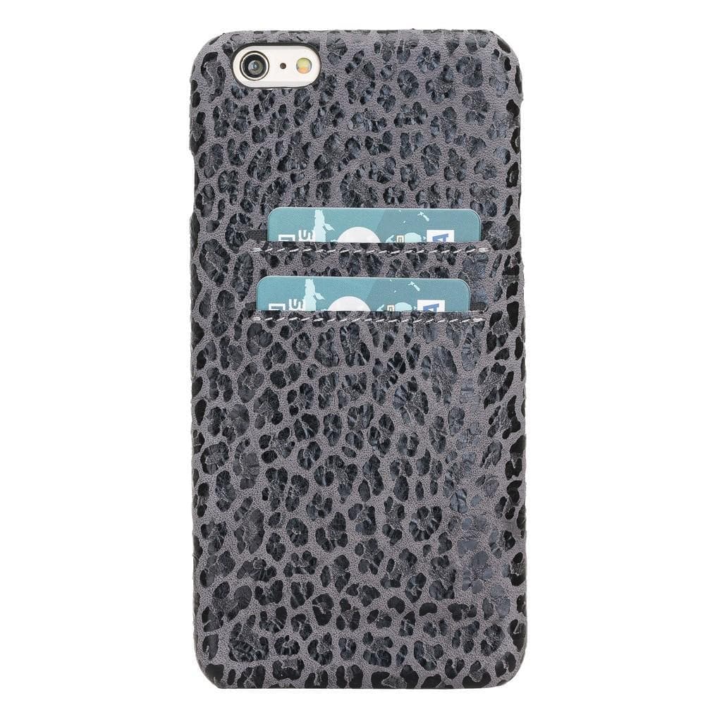 Ultimate Jacket CC iPhone 6 Plus / 6S Plus Genuine Leather Case / UJ CC LEOPARD GRAY PLM