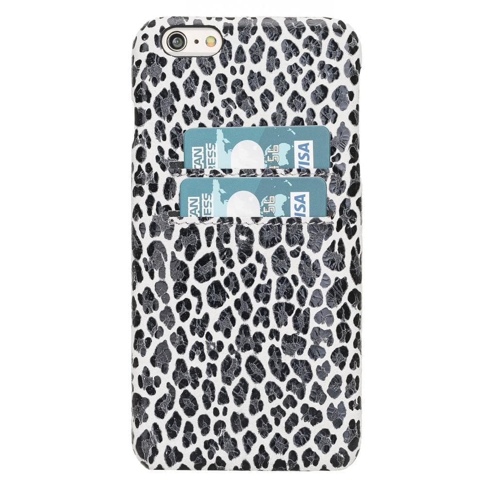 Ultimate Jacket CC iPhone 6 Plus / 6S Plus Genuine Leather Case / UJ CC LEOPARD WHITE PLM