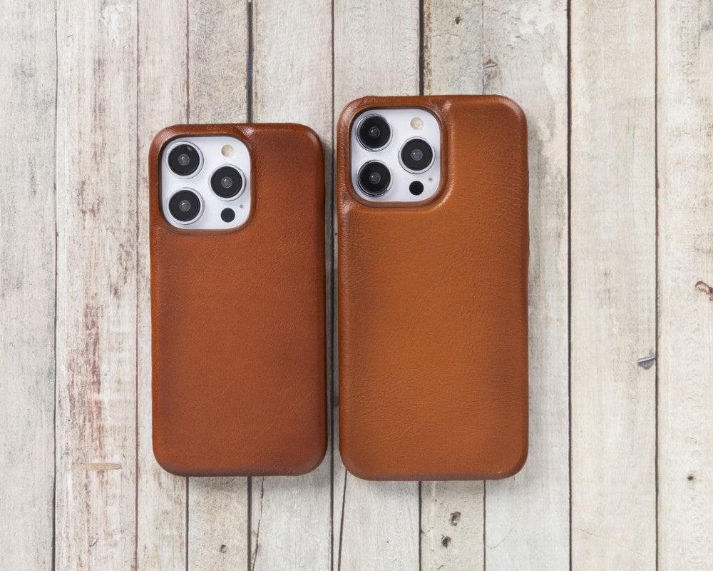 Ultimate Jacket iPhone 14 Series Genuine Leather Case / UJ - iPhone 14 / BURNISHED RUSTIC TAN Bouletta