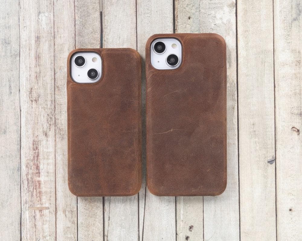 Ultimate Jacket iPhone 14 Series Genuine Leather Case / UJ - iPhone 14 / BURNISHED RUSTIC TAN Bouletta