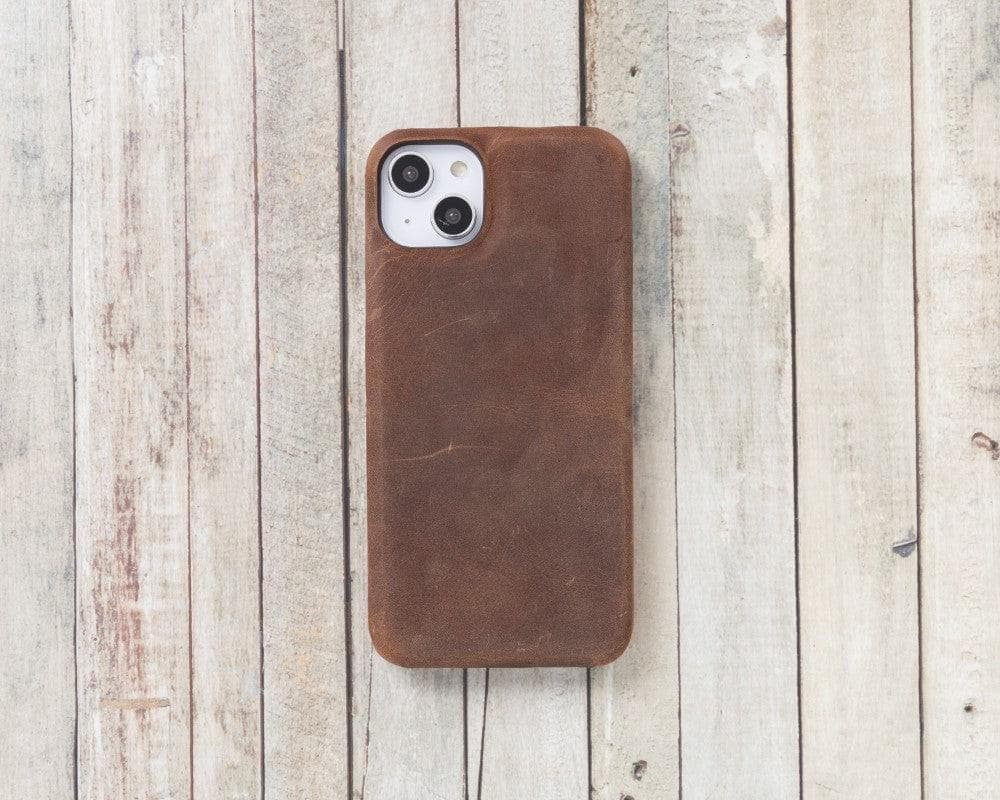 Ultimate Jacket iPhone 14 Series Genuine Leather Case / UJ - iPhone 14 / BURNISHED RUSTIC TAN Bouletta