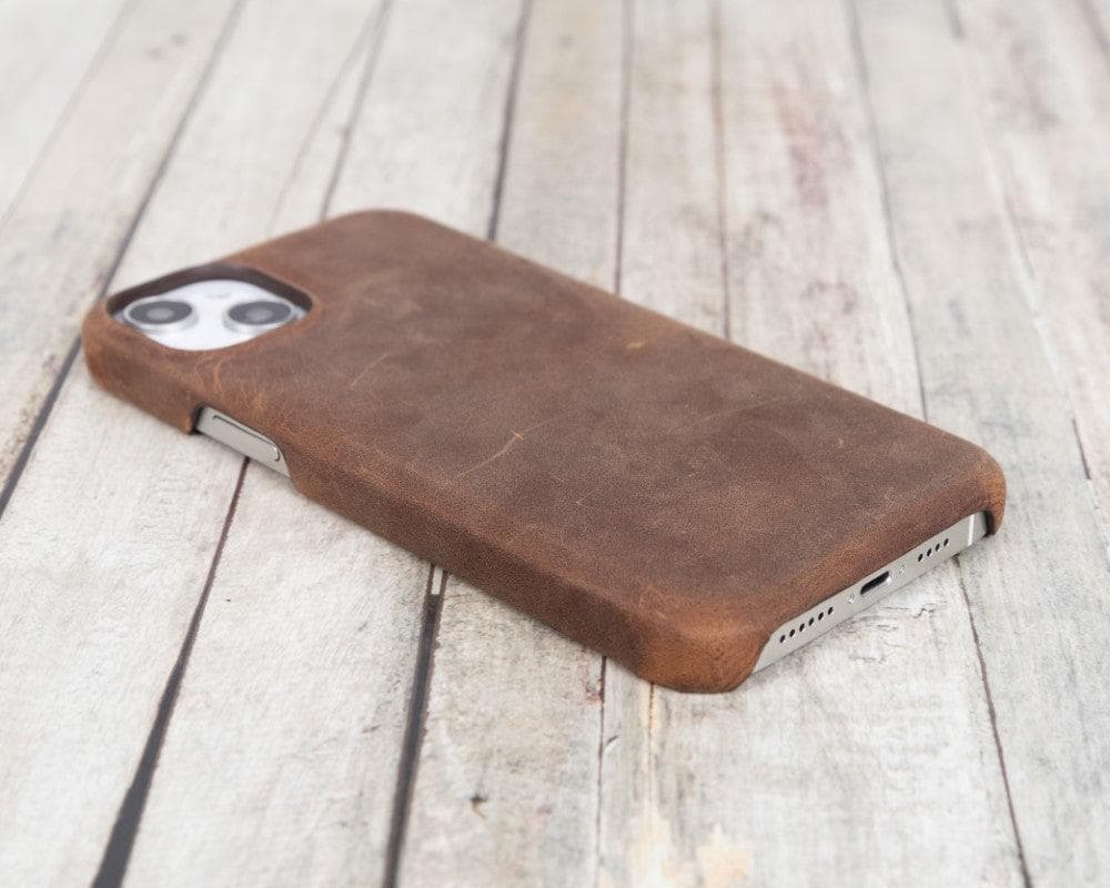 Ultimate Jacket iPhone 14 Series Genuine Leather Case / UJ - iPhone 14 / BURNISHED RUSTIC TAN Bouletta