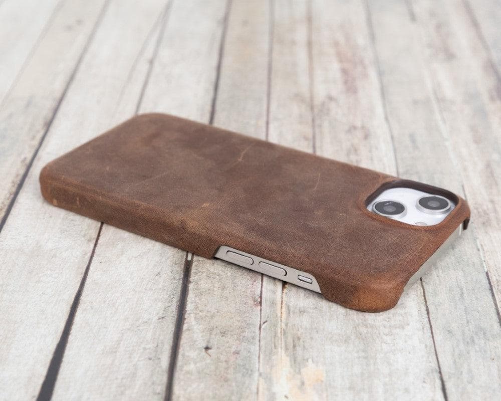 Ultimate Jacket iPhone 14 Series Genuine Leather Case / UJ - iPhone 14 / BURNISHED RUSTIC TAN Bouletta