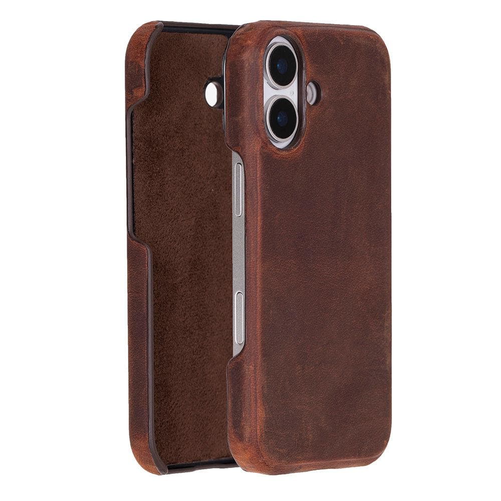 Ultimate Jacket Leather iPhone 17 Case Saddle Brown Bouletta