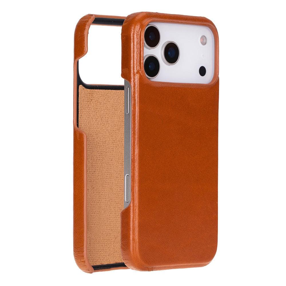 Ultimate Jacket Leather iPhone 17 Pro Max Case Tan Bouletta