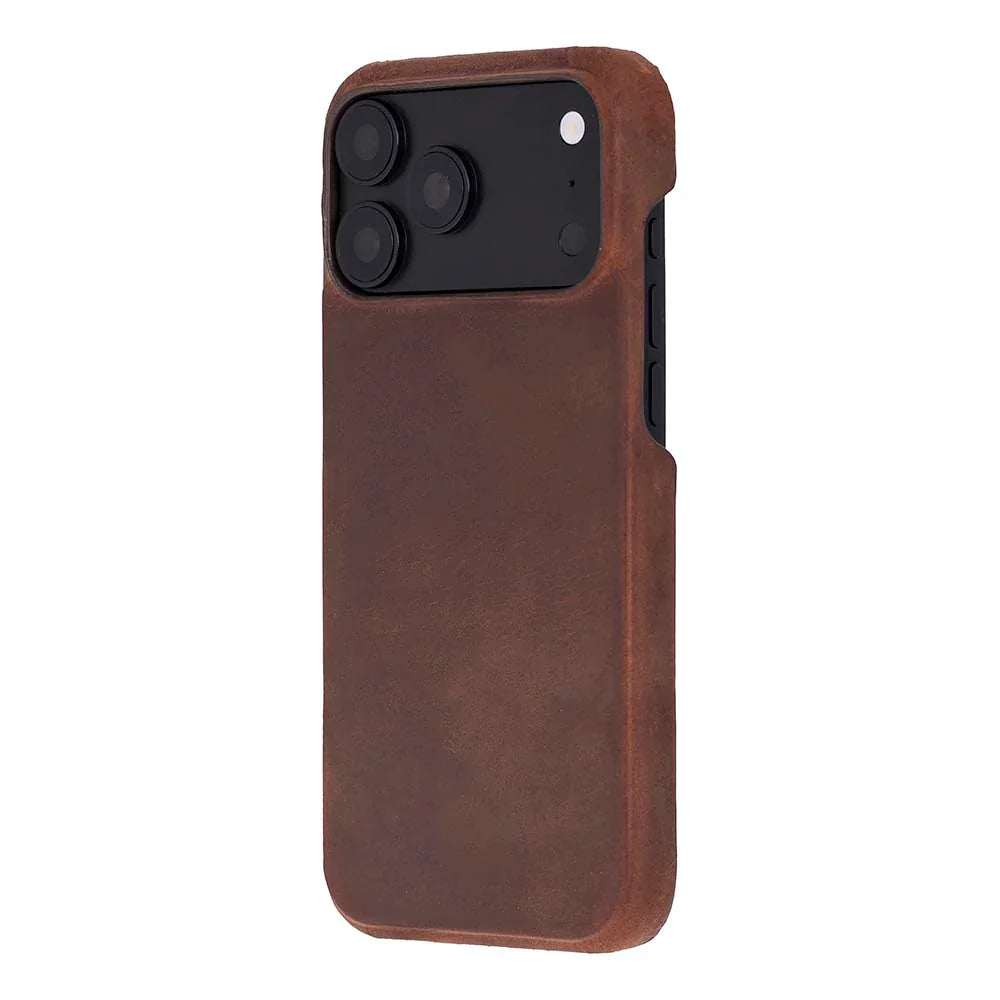 Ultimate Jacket Leather iPhone 18 Pro Case Saddle Brown Bouletta