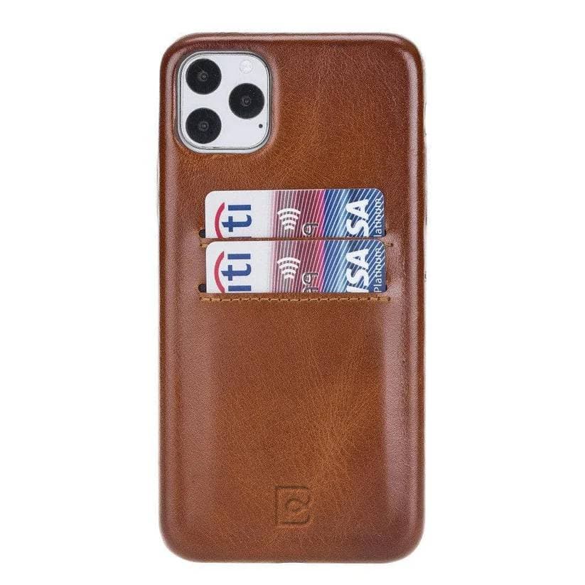 Leather Case With Card Holder Iphone 11 Pro Max Case Brown