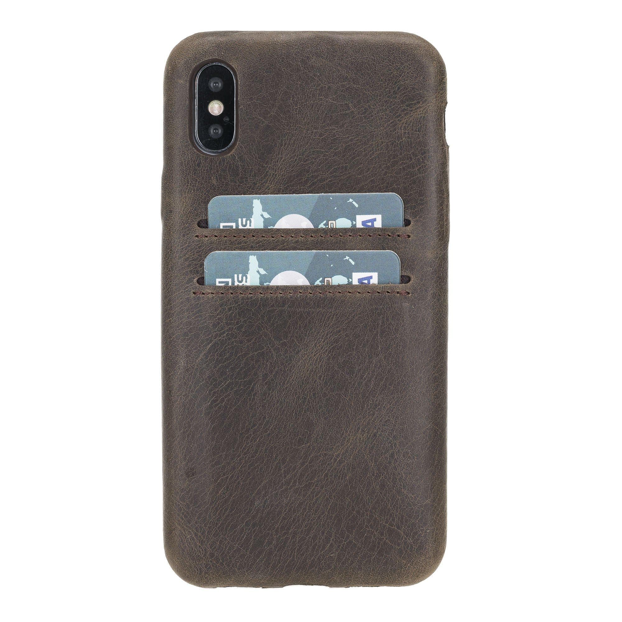 Ultra Cover CC iPhone X/XS Genuine Leather Case / UC CC ROMA BROWN PLM