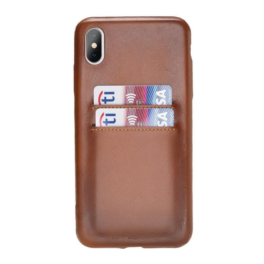 Ultra Cover CC iPhone X/XS Genuine Leather Case / UC CC BURNISHED RUSTIC TAN PLM