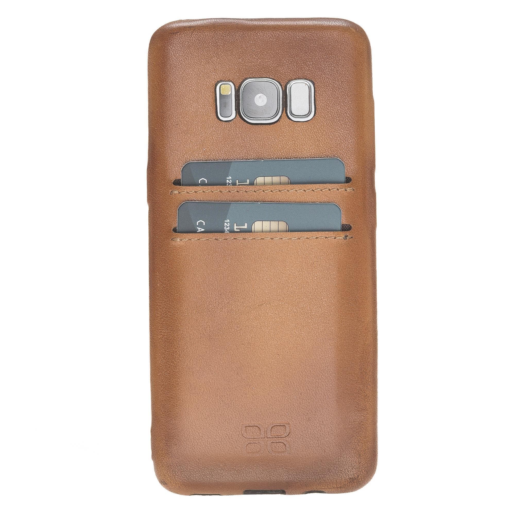 Ultra Cover CCP Samsung Galaxy S8 Genuine Leather Case / UC CCP Burnished Rustic Beech Bouletta