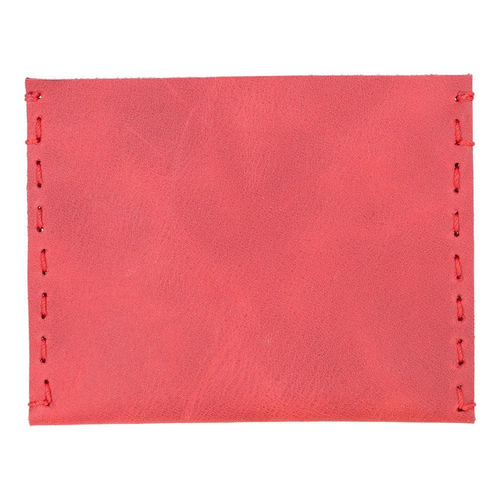 Unico Geniune Leather Card Holder TIGUAN OXIDE RED - RUSTIC BLACK PLM