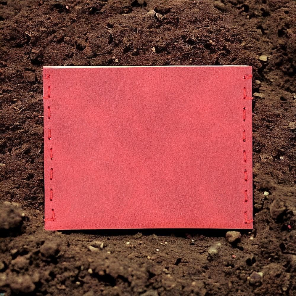 Unico Geniune Leather Card Holder Tiguan Oxide Red Rustic Black Bouletta