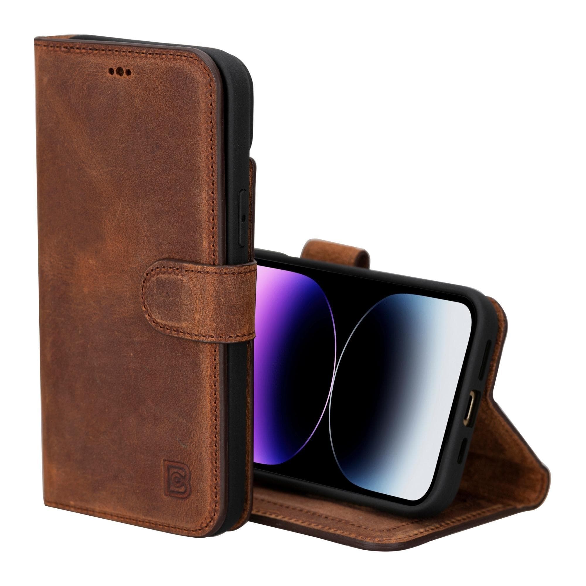 Bouletta iPhone 15 Leather Wallet Cases