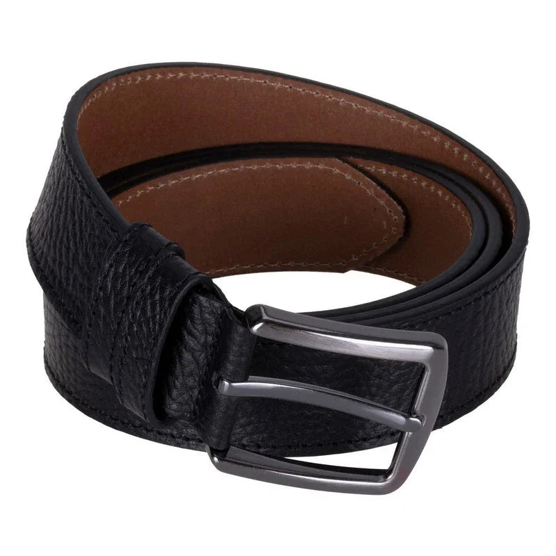 Urban Classic Leather Men's Belt Black Bouletta