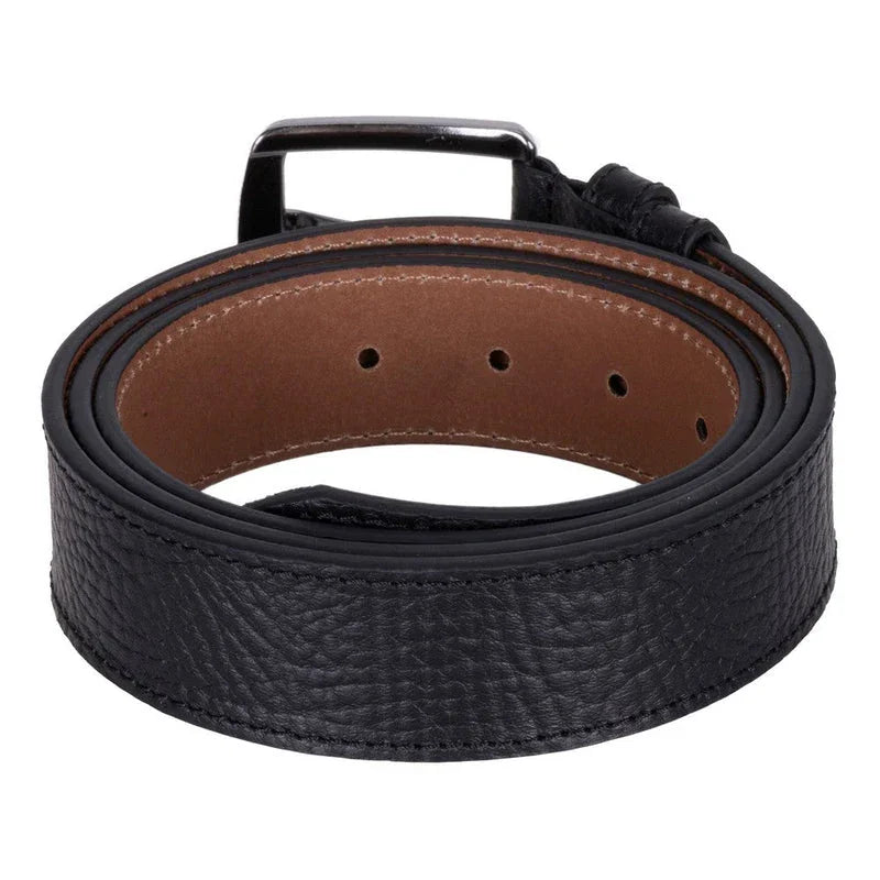 Urban Classic Leather Men's Belt Black Bouletta
