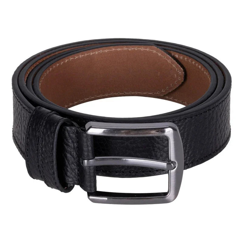Urban Classic Leather Men's Belt Black Bouletta