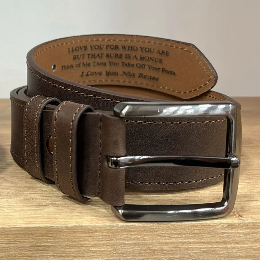 Urban Classic Leather Men's Belt Brown Bouletta