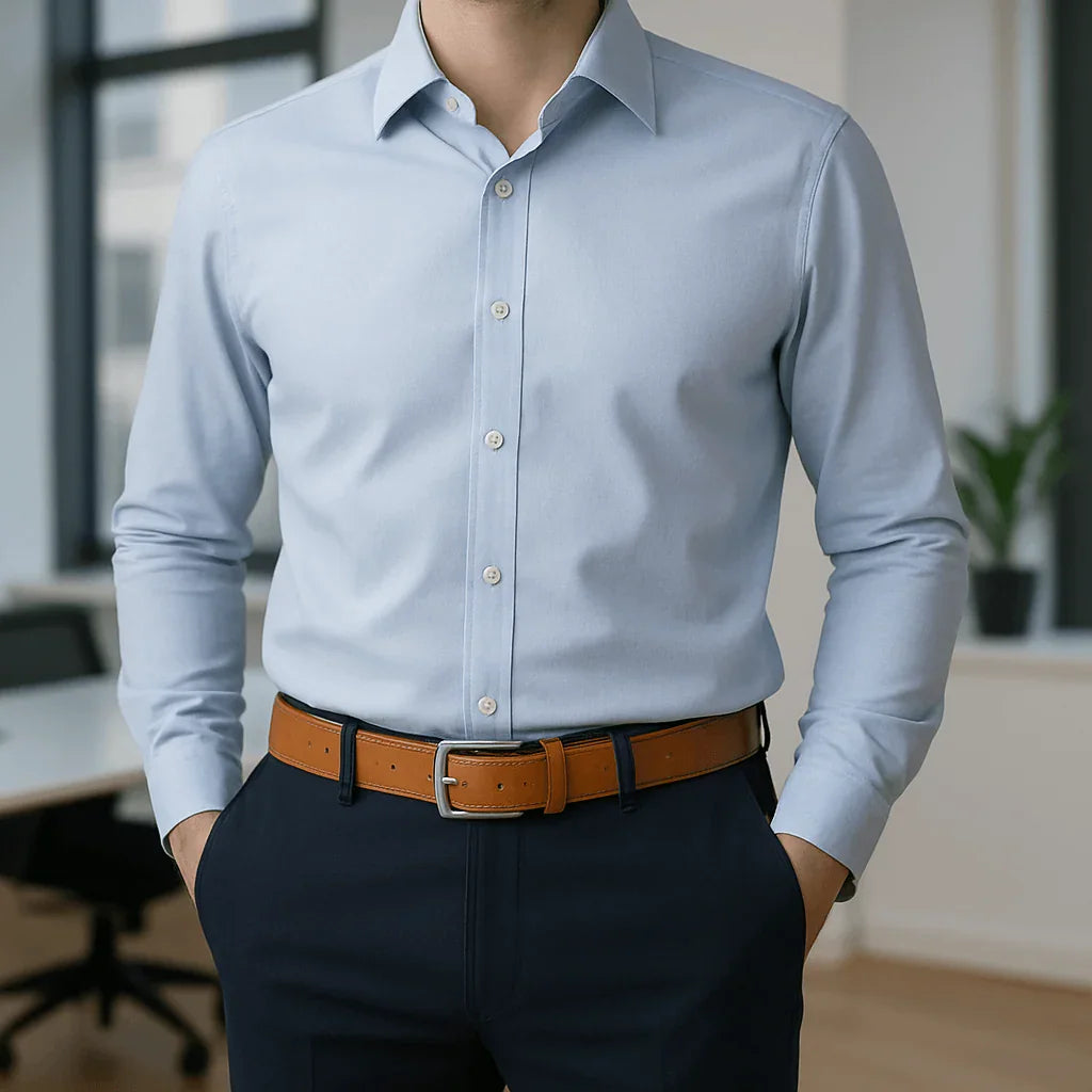 Urban Classic Leather Men's Belt Tan Bouletta