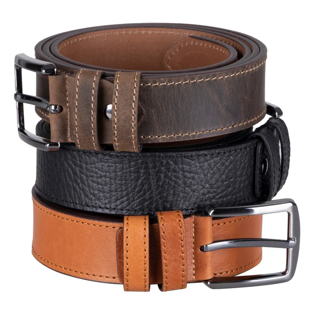 Urban Classic Leather Men's Belt Tan Bouletta