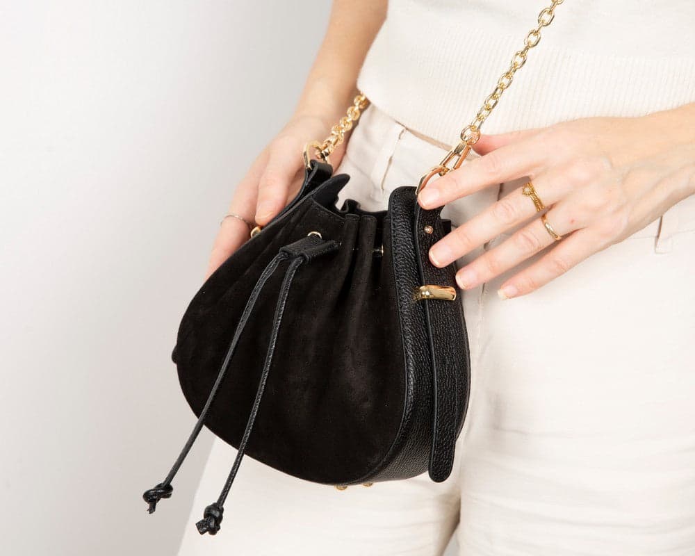 Valentina Suede Leather Women's Bag Bouletta