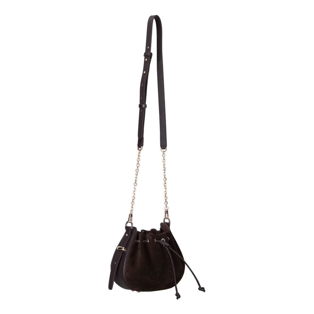 Valentina Suede Leather Women's Bag Brown Bouletta