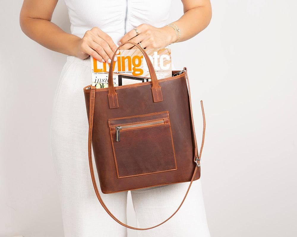 Valetto Leather Tote Bag Bouletta