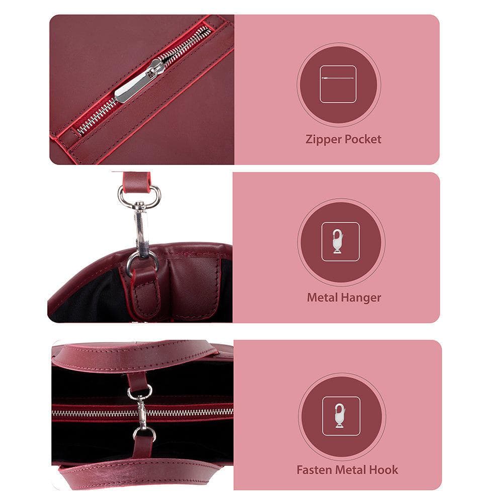 Valliro Leather Tote Bag Bouletta