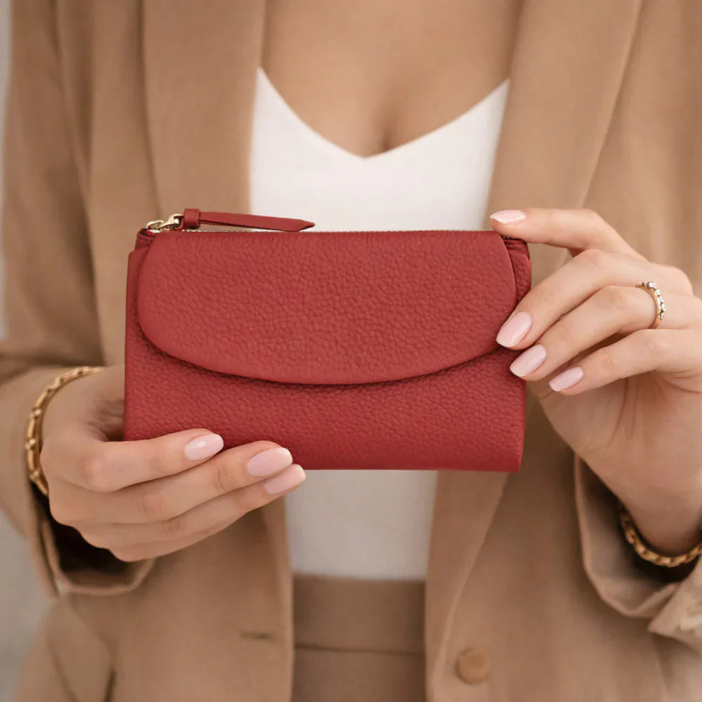 Vellure Leather Women's Handbag, Medium Bouletta