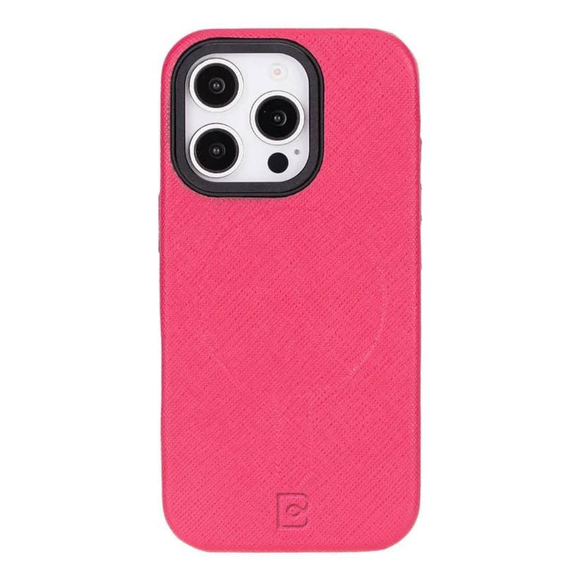 Vento iPhone 16 Pro Leather Case Pink Bouletta