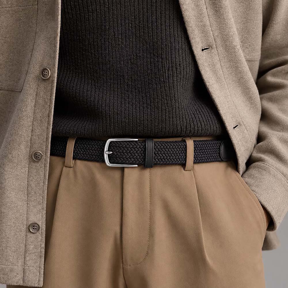 Veston Men's Belt Black / 125 Cm Bouletta