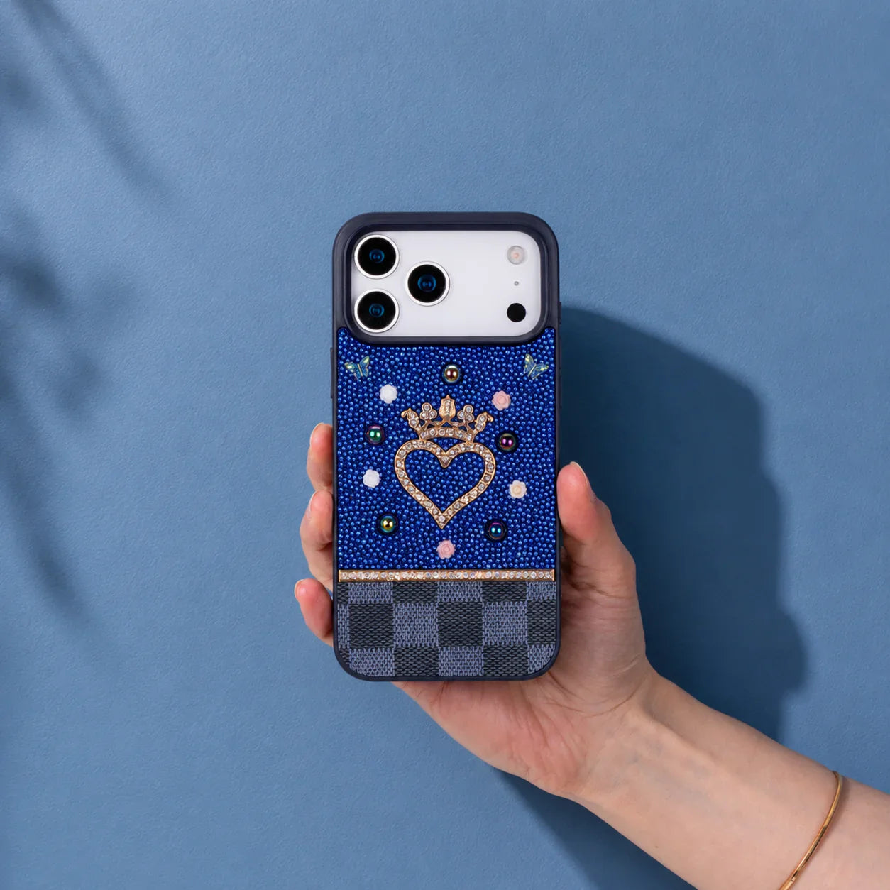 Vissel Heart Crystal Luxury Case for iPhone 17 Pro Bouletta