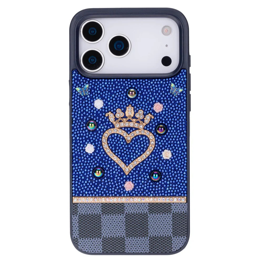 Vissel Heart Crystal Luxury Case for iPhone 17 Pro Max Bouletta