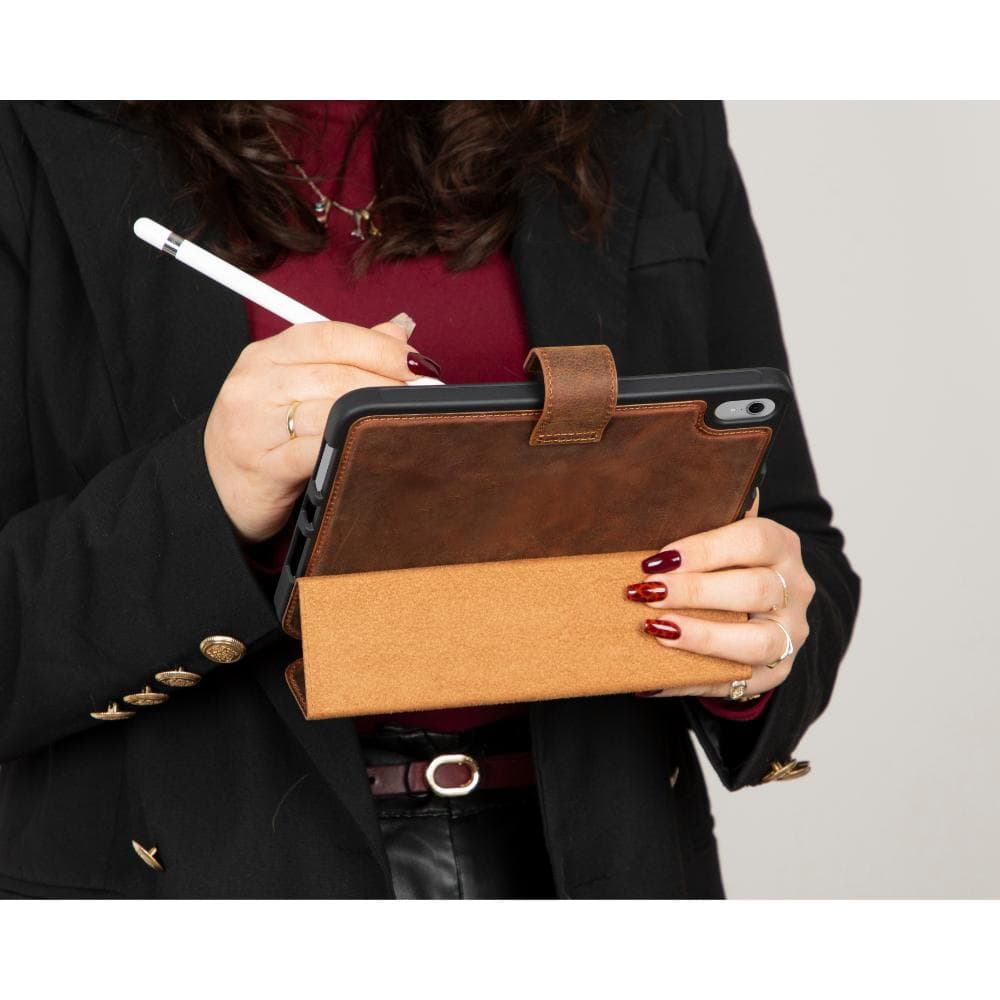 Vortexa Leather iPad Mini (2024) Case Saddle Brown Bouletta