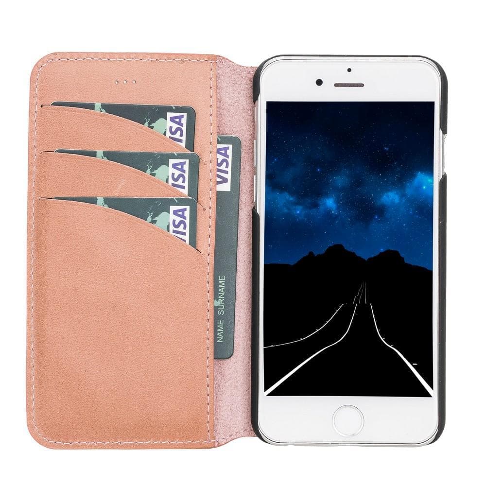 Wallet Case iPhone 6 Series Non-Detachable Genuine Leather Wallet Case - WC PLM