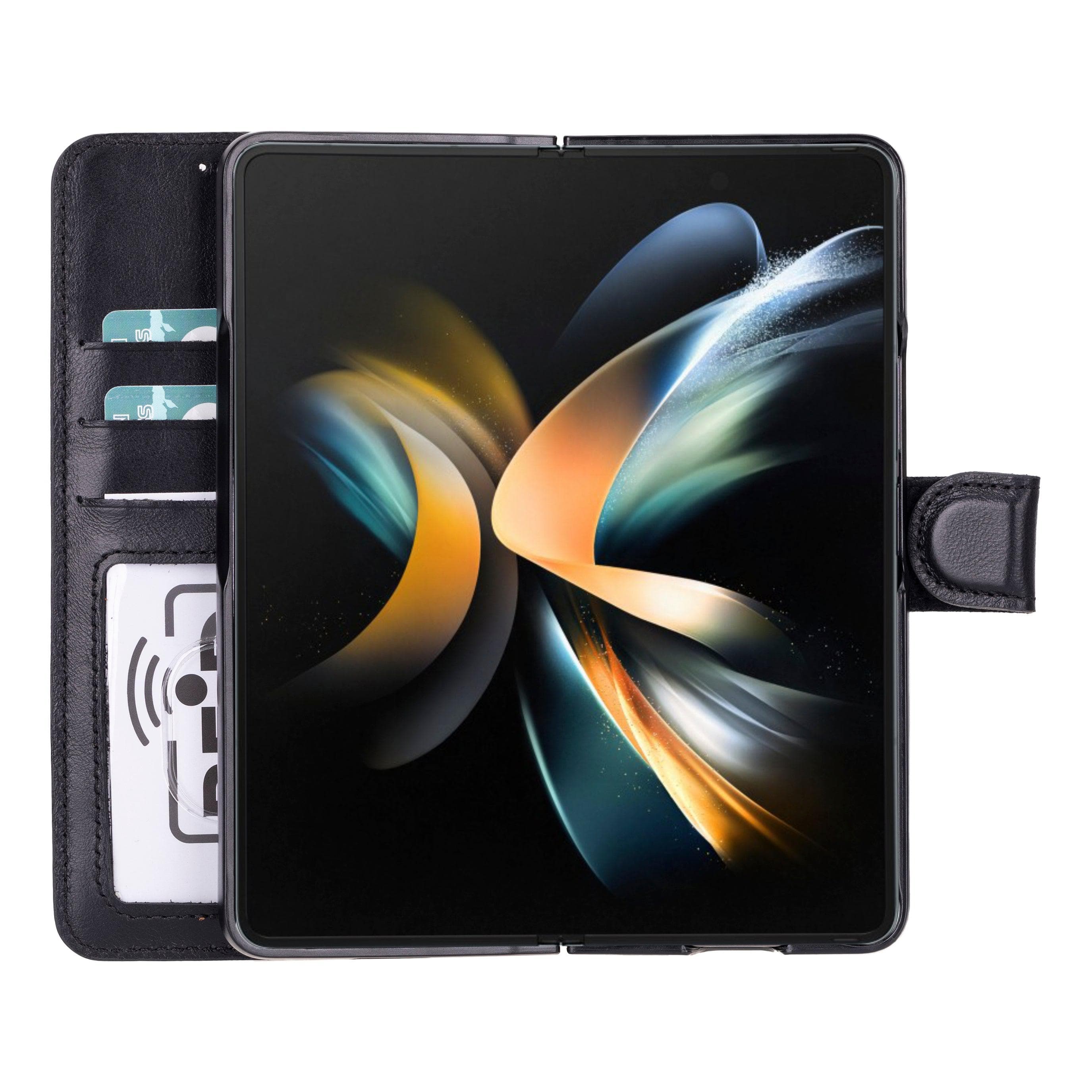 Wallet ID Leather Google Pixel 10 Pro Fold Folio Case Black Bouletta