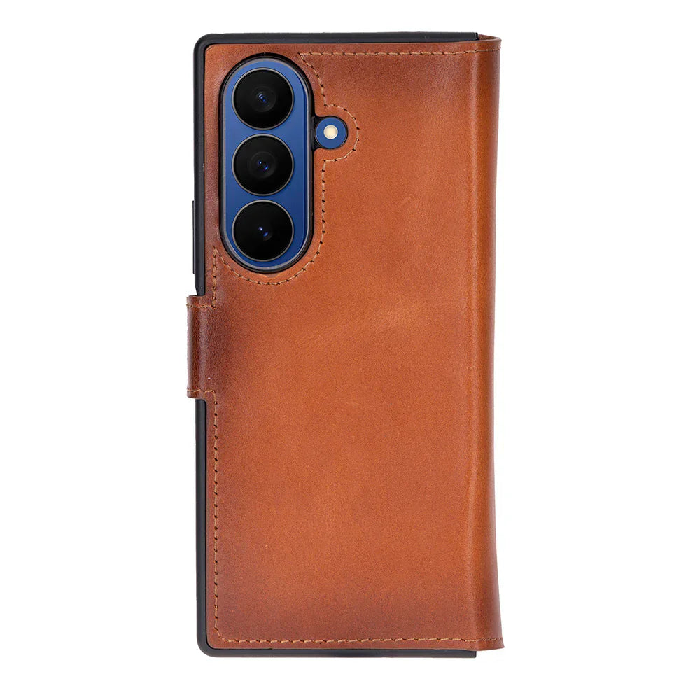Wallet ID Leather Samsung Galaxy Z Fold7 Folio Case Bouletta