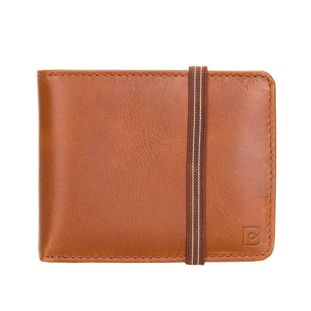 Yosef Genuine Leather Wallet Rustic Tan Bouletta